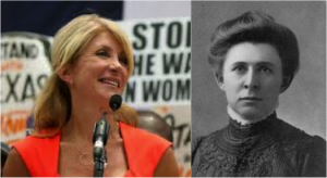 Texas State Senator Wendy Davis channeling the power of Ida Tarbell.