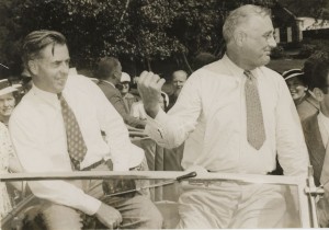 Henry Wallace with FDR in 1940.