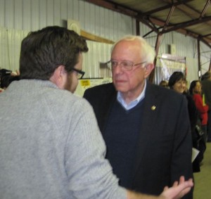 Populist candidate Bernie Sanders speaks with and for the people.